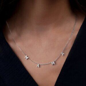 MINT  & LILY silver MAMA necklace, NIB